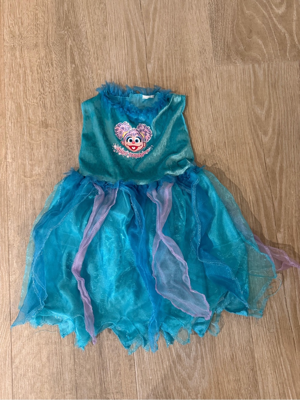 Kids Abby Cadabby Seasame Street Fairy Costume with Pink Wings, Wand & Headband - Picture 2 of 12